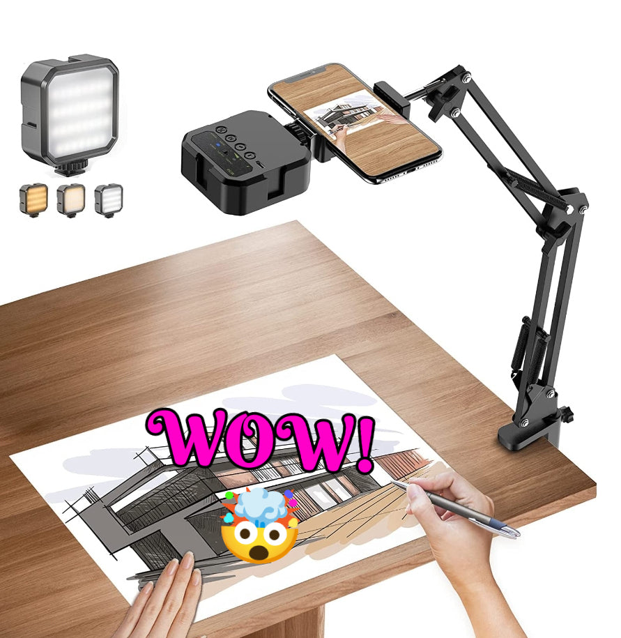 Articulating Arm Phone Mount w/ LED