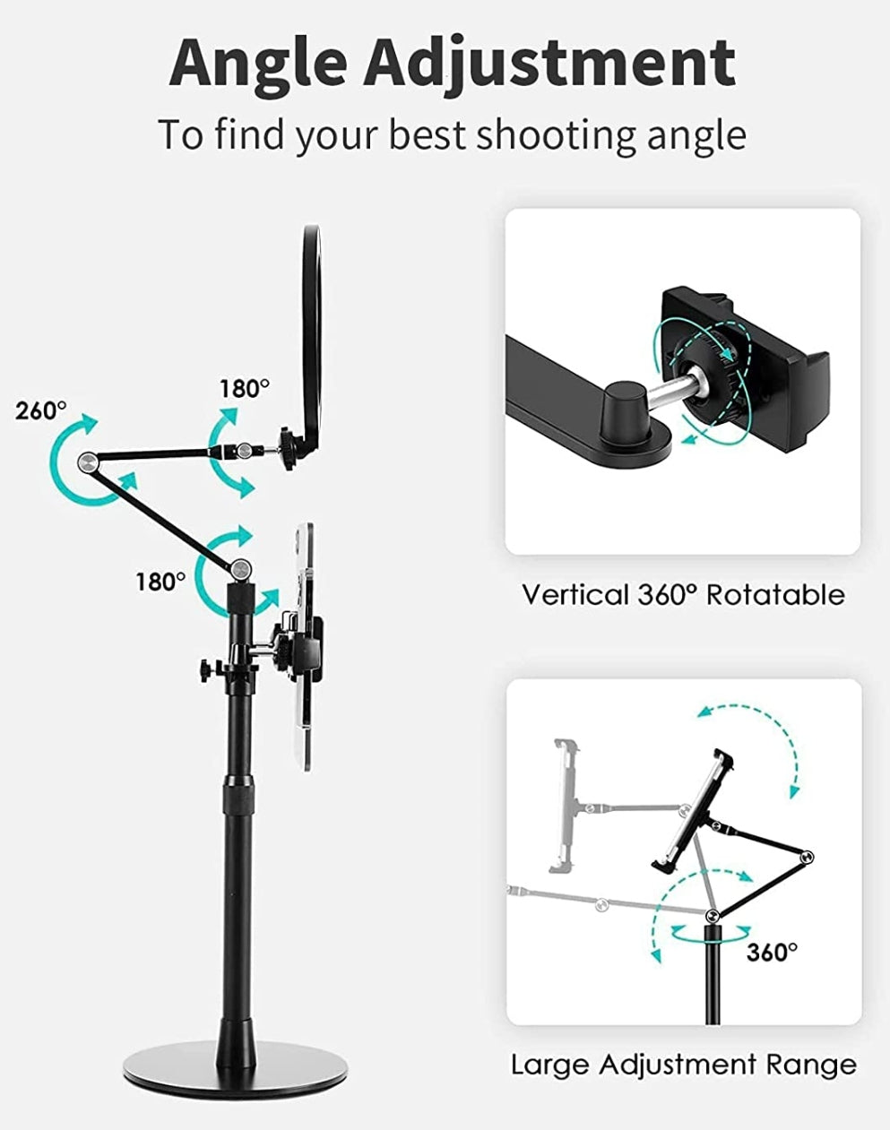 Adjustable LIVE 3-in-1 Content Creator Stand/Mount