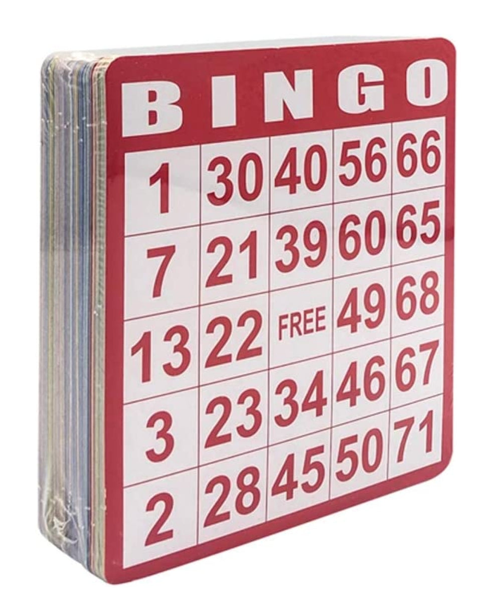 Reusable Bingo Card/Boards 20ct (4 Colors)
