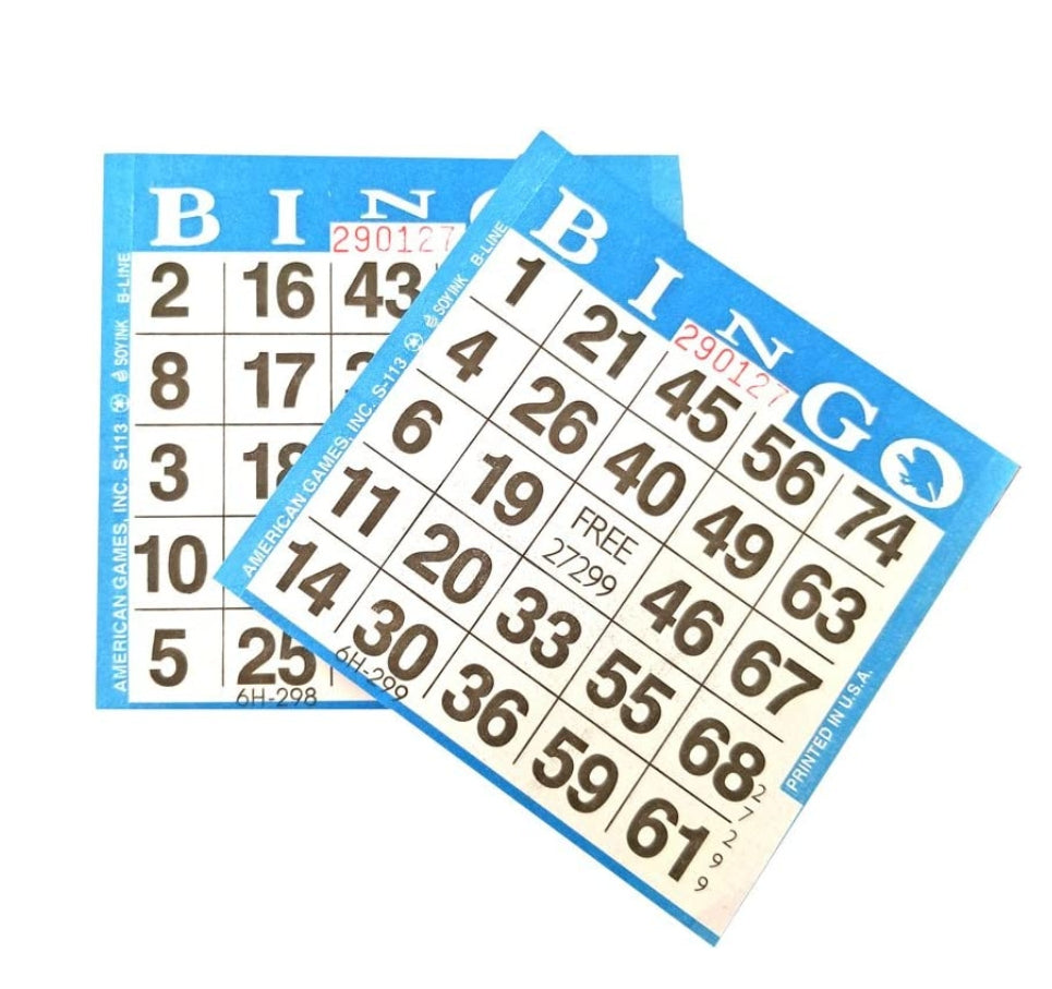 Bingo Paper/Sheet 100ct (Blue)