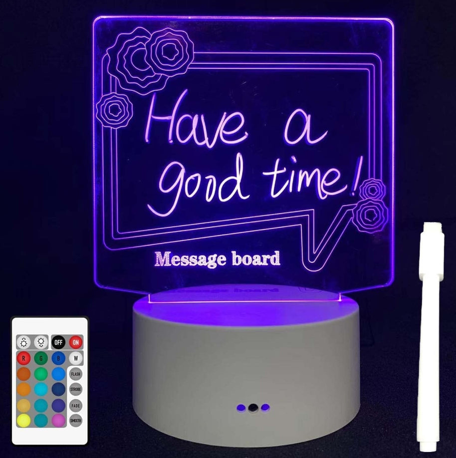 Dry-Erase Light-Board + Remote (16 Colors)