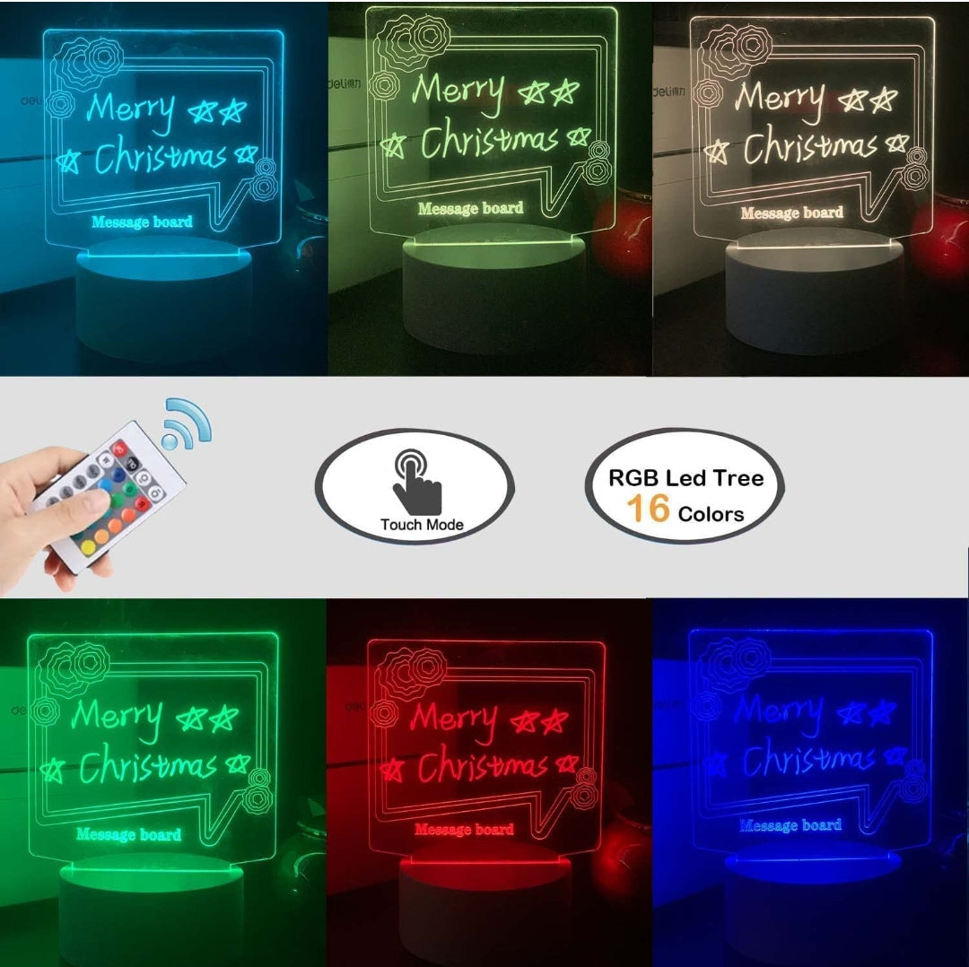 Dry-Erase Light-Board + Remote (16 Colors)