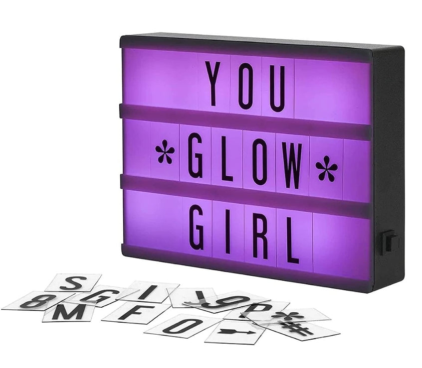 Cinema Light Box w/ Letters (Color Changing)