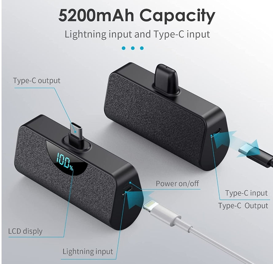 Portable Charger 2pc Twin Pack (Type C)