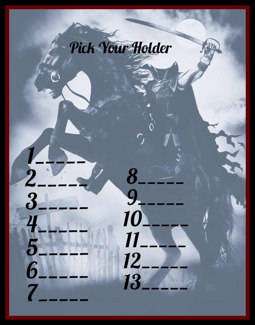 'Horseman' Bingo Board 10/Line, $600 Profit (13-Bingo's)