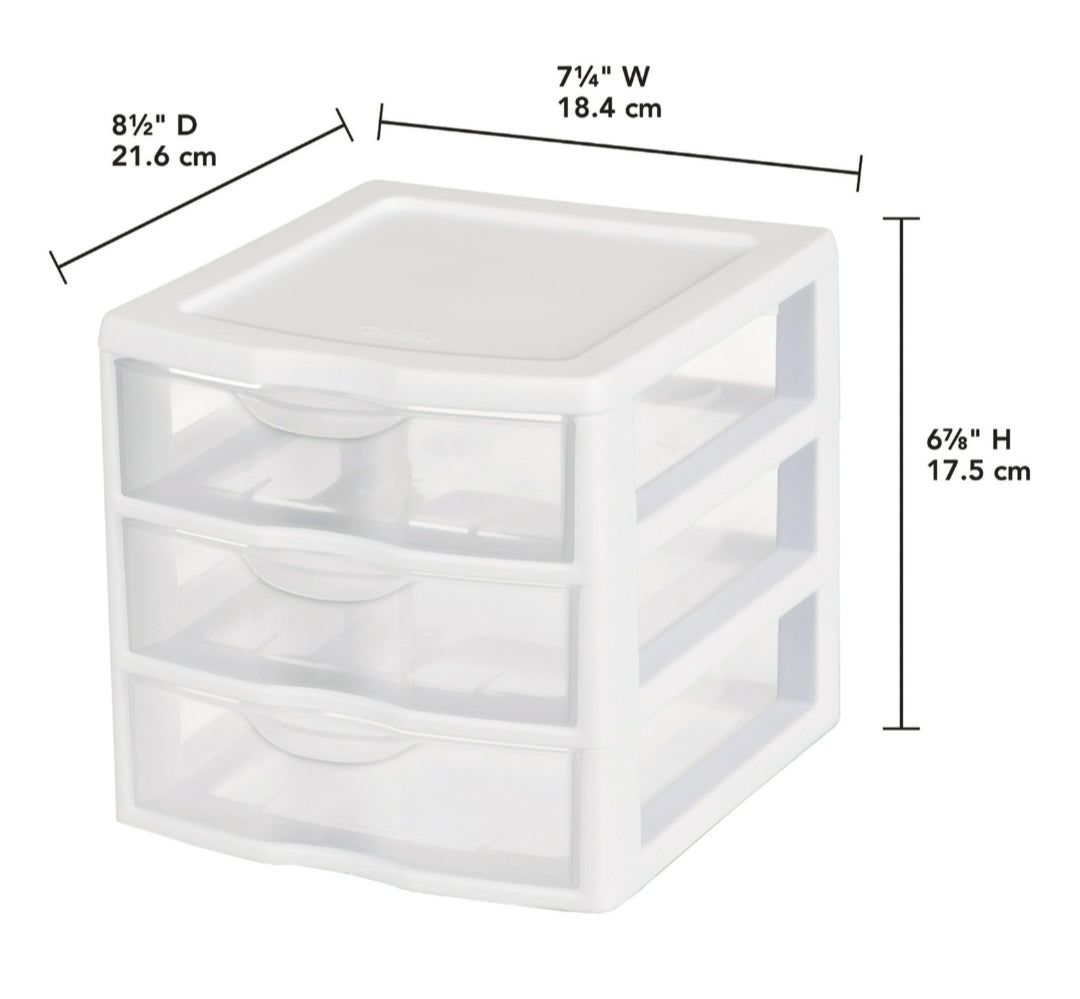 Desktop Storage 3-Drawer Unit