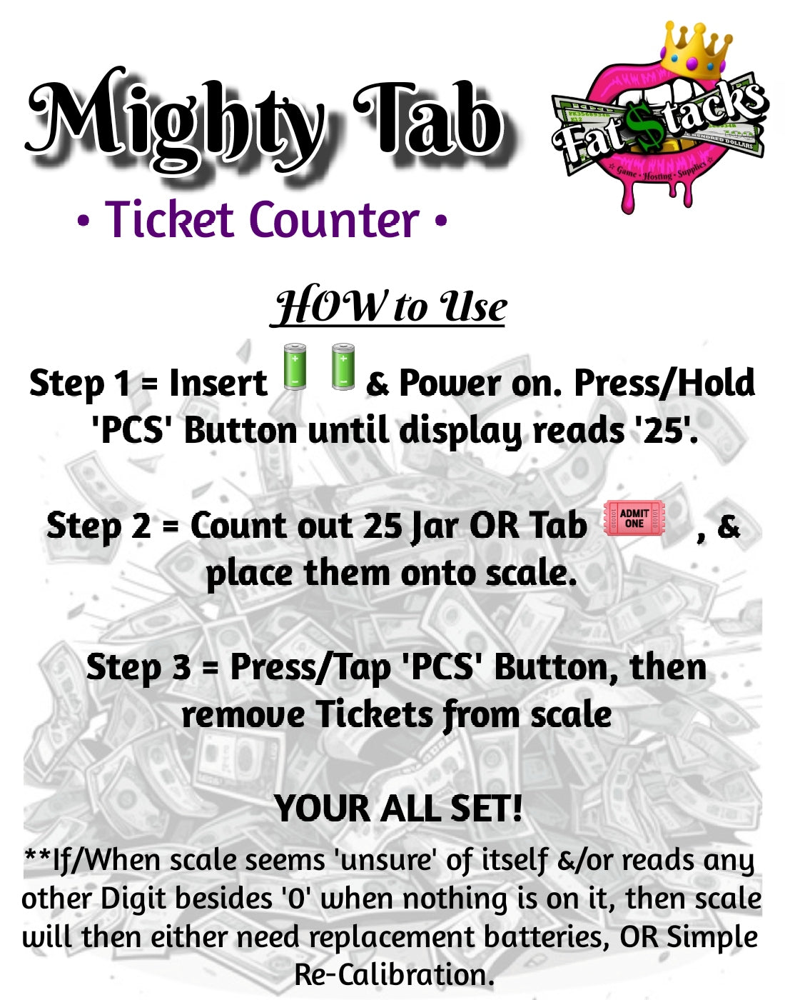 Cordless Digital Tab/Jar Ticket Counter 🤯 + 💯 Acuracy-GUARANTEE (Model may vary)