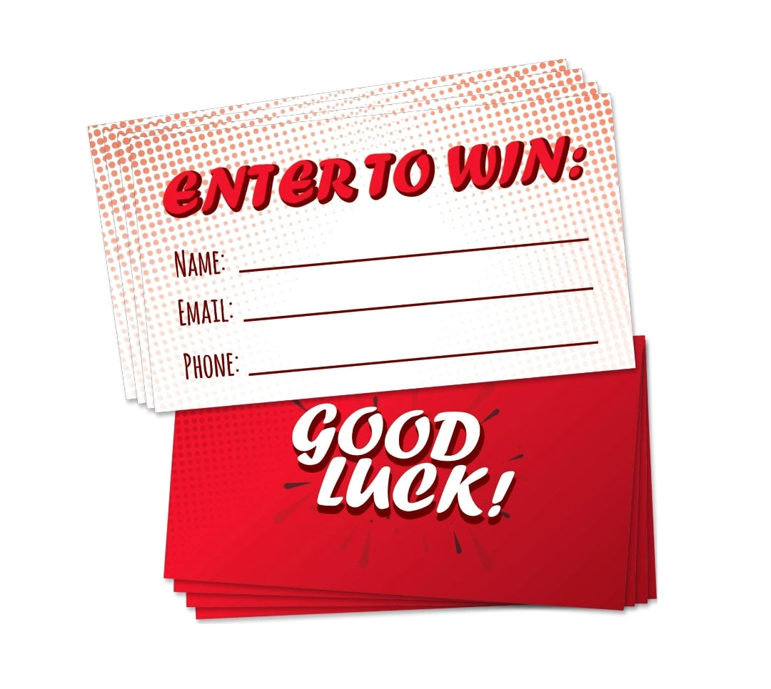 Enter to WIN! Entry Cards (200ct/Red)