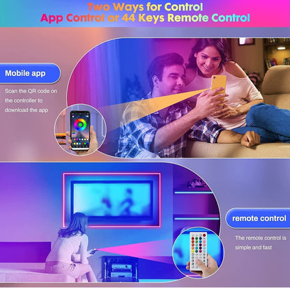 Led Strip Lights w/ App & Remote (50ft)