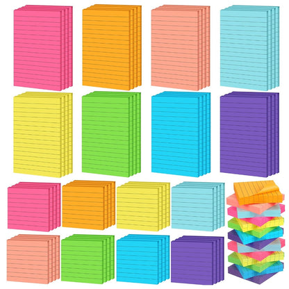 Sticky-Note, 16pc BUNDLE! (8pc of ea, 8 Colors)