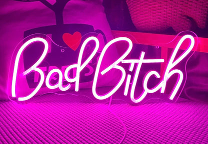 Neon Sign • BAD BITCH (16.9×7.3)