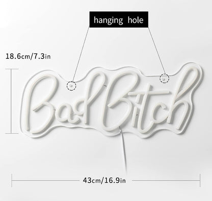 Neon Sign • BAD BITCH (16.9×7.3)