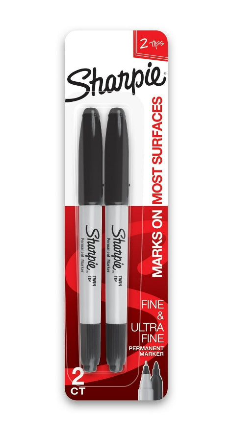 Sharpie Dual-Sided Perm. Marker (2ct)