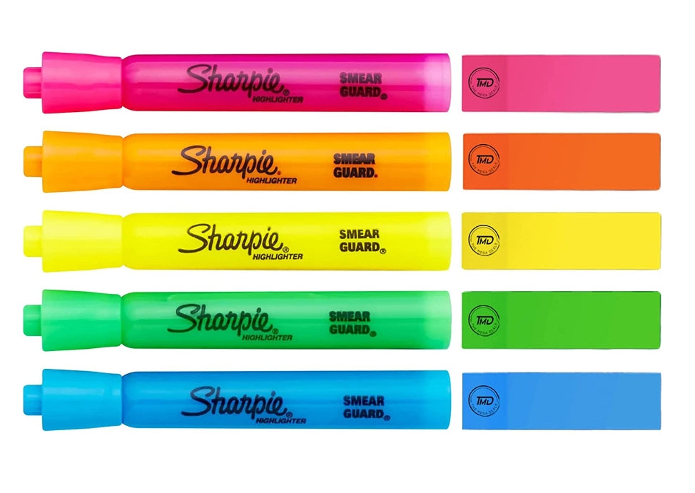 Sharpie 5pk Highlighter Set