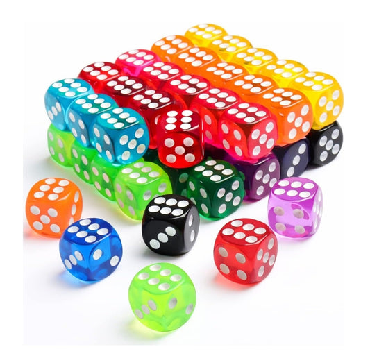 Rainbow Dice 10pc Set (10 Colors)