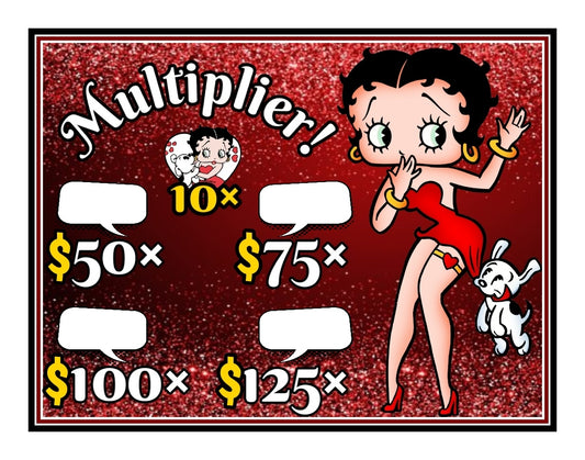 'Betty 💋 Multiplier' $8/Line, 24-Bingo, $1280 Profit