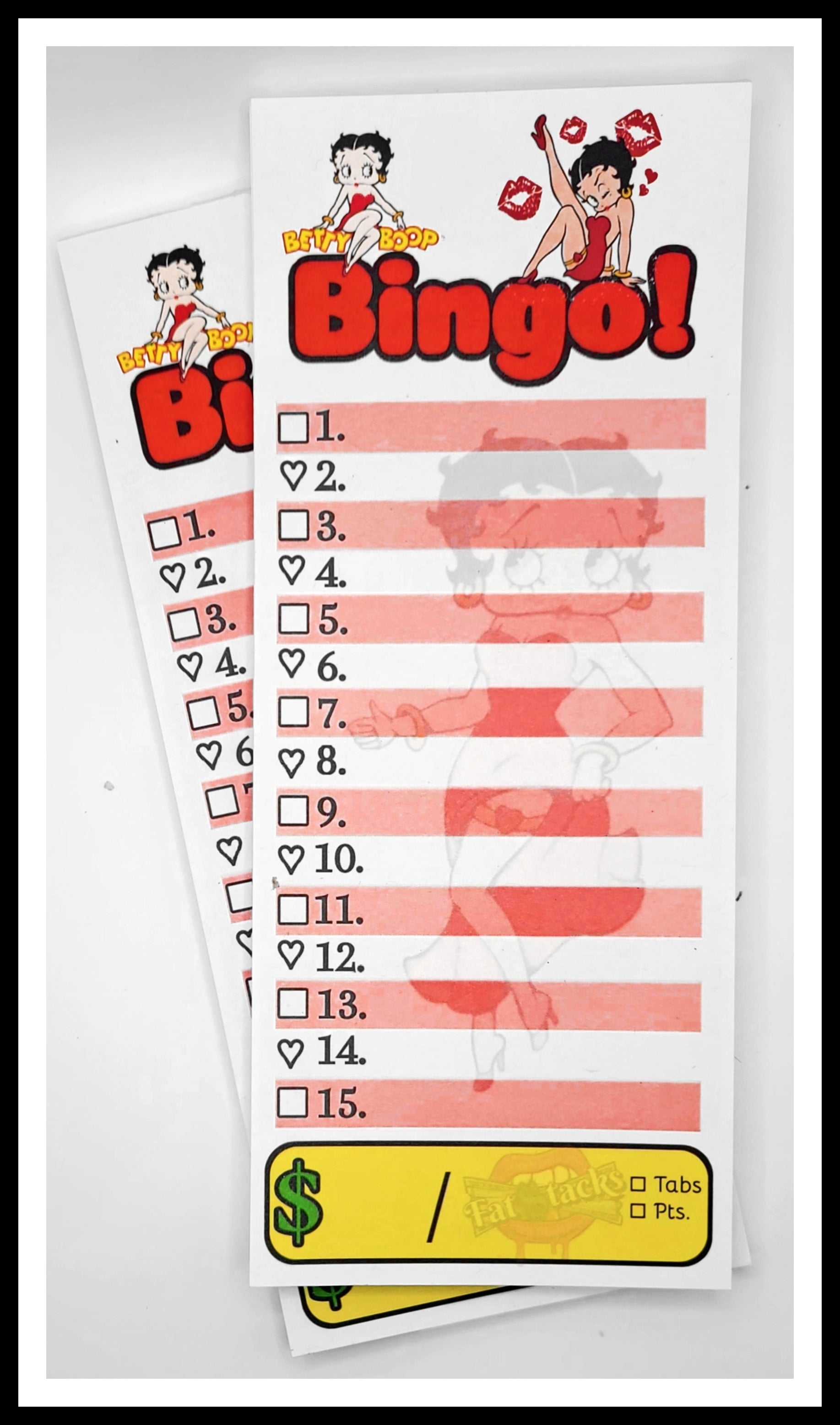 Queen 💋 B. '15-Line' Bingo Notepad (25 Sheets) – Fatstacks Pull Tabs