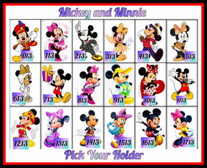 'Mickey & Minnie' Bingo Board - $10/Line, $1,100 Profit