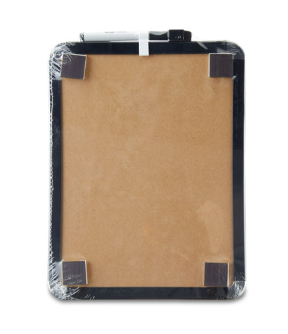 Magnetic Black-Framed Whiteboard, Pen & Eraser Incl. (8.5"×11")