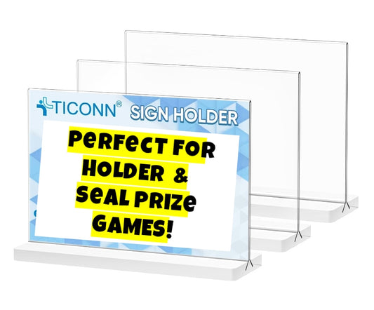 Acrylic Seal Game & Sign HOLDER (1pc/8.5"×5.5")