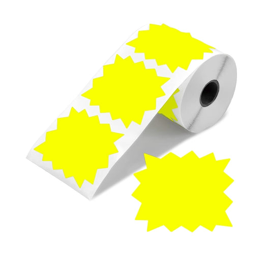 Prize Board Sticker Labels 500ct Roll (Yellow, 3"×3.5")