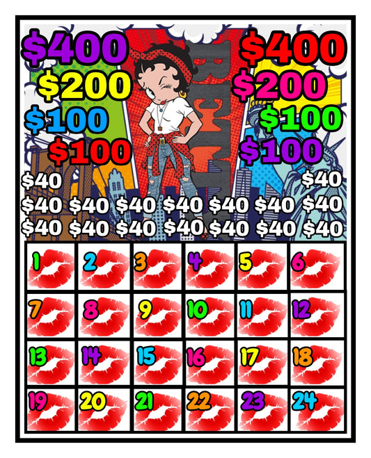 Urban Betty Bingo Cashboard • $8/Line, $650 Profit