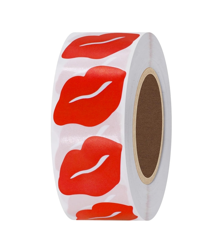 Prize Board Sticker LIPS, Red. (1,000ct)