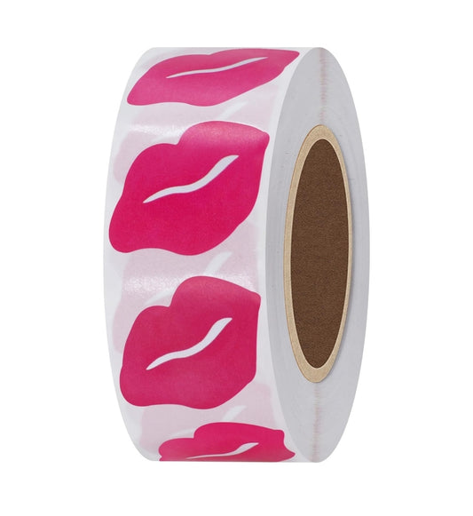 Prize Board Sticker LIPS, Pink. (1,000ct)