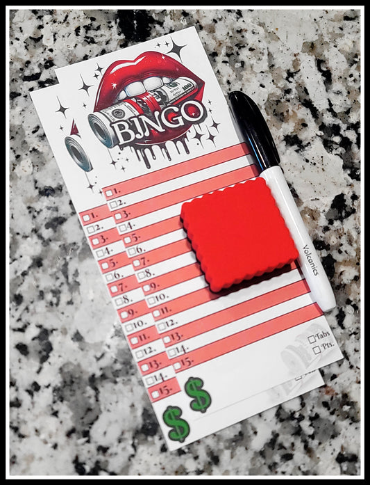 REUSABLE'S ♻️ 15-line 'Bitten 💋' Notepad (2pc